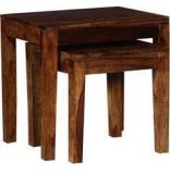 Woodsworth San Luis Solid Wood Set Of Tables In Provincial Teak Finish