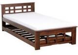 Woodsworth Santa Cruz Extendable Single Bed In Provincial Teak Finish