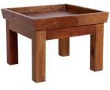 Woodsworth Santa Cruz Solid Wood End Table In Natural Sheesham Finish