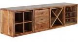 Woodsworth Santa Cruz Solid Wood Entertainment Unit In Natural Sheesham Finish