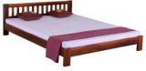 Woodsworth Santa Cruz Solid Wood King Size Bed In Honey Oak Finish