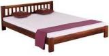 Woodsworth Santa Cruz Solid Wood Queen Size Bed In Colonial Maple Finish