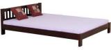 Woodsworth Santa Cruz Solid Wood Queen Size Bed In Passion Mahogany Finish