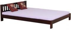 Woodsworth Santa Cruz Solid Wood Queen Size Bed in Passion Mahogany Finish