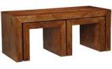 Woodsworth Santiago Coffee Table Set In Colonial Maple Finish