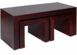 Woodsworth Santiago Coffee Table Set In Passion Mahogany Finish