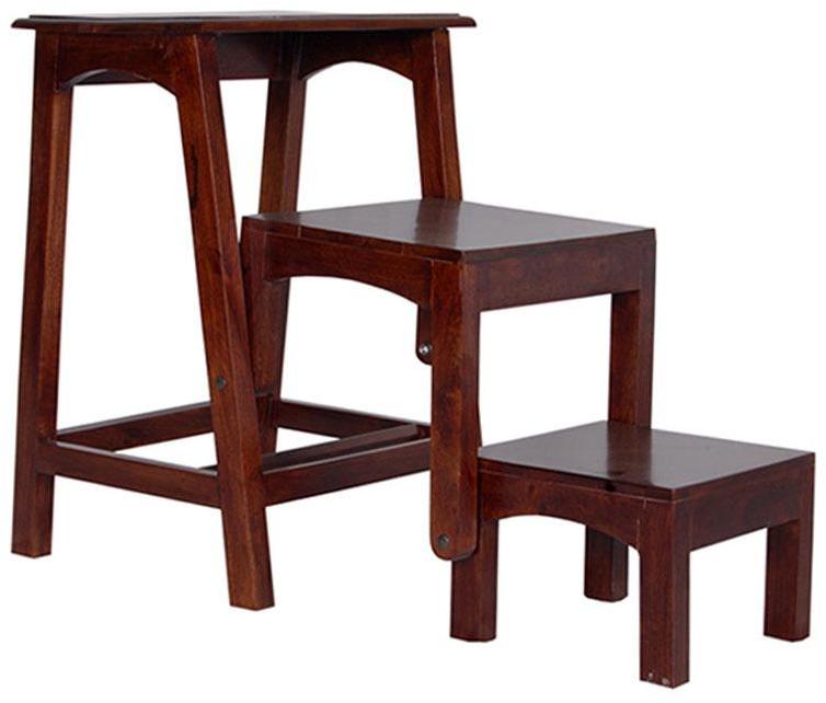 Woodsworth Santo Domingo Stool Set in Passion Mahogany Finish