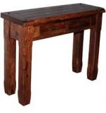 Woodsworth Santo Solid Wood Domingo Console Table In Provincial Teak Finish