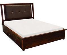 Woodsworth Sao Luis Queen Sized Bed With Storage In Provincial Teak Finish