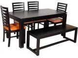 Woodsworth Six Seater Dining Set In Espresso Walnut Finish