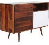 Woodsworth Somerville Solid Wood Entertainment Unit In Dual Tone Finish