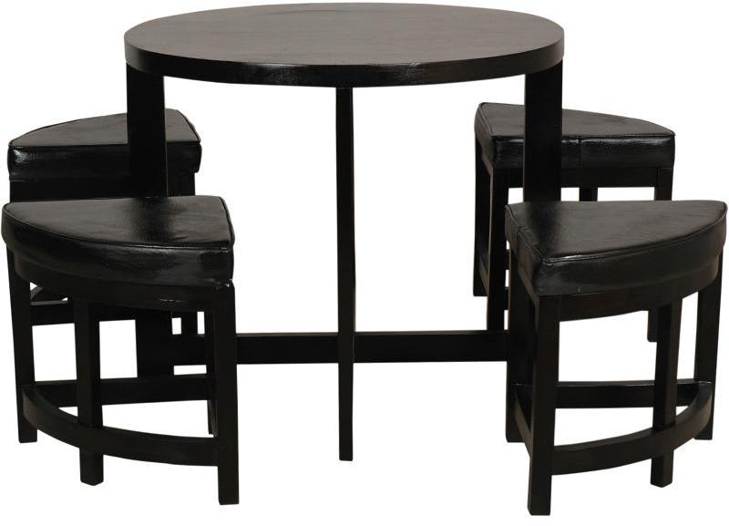 Woodsworth Space Saving Solid Wood Dining Table Set