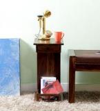 Woodsworth Tacoma Magazine Rack Cum Table In Provincial Teak Finish