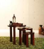 Woodsworth Tacoma Set Of Tables In Honey Oak Finish