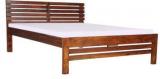 Woodsworth Teresina Solid Wood Queen Size Bed In Honey Oak Finish