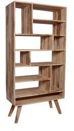 Woodsworth Thornton Wooden Book Self In Natural Sheesham Finish