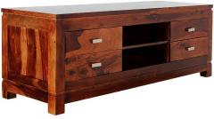 Woodsworth Torreon Solid Wood Entertainment Unit in Colonial Maple finish