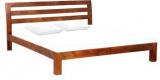 Woodsworth Torreon Solid Wood Queen Size Bed In Honey Oak Finish