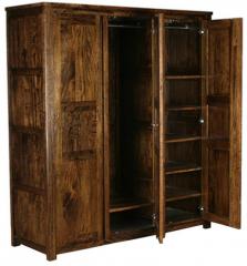 Woodsworth Torreon Solid Wood Wardrobe in Provincial Teak Finish