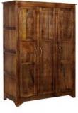 Woodsworth Torreon Solid Wood Wardrobe With Three Doors In Provincial Teak Finish