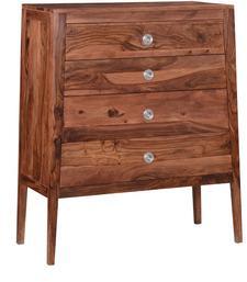 Woodsworth Toulouse Sheesham Wood Chest Of Drawers In Natural Finish