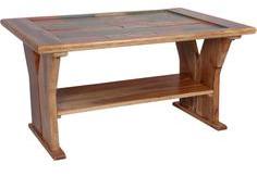 Woodsworth Treleaven Glass Top Coffee Table In Natural Sheesham Finish