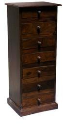 Woodsworth Trigarta Solid Wood Chest Of Drawers In Colonial Maple Finish