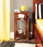 Woodsworth Tulsa Solid Wood End Table In Provincial Teak Finish