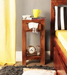 Woodsworth Tulsa Solid Wood End table in Provincial Teak finish