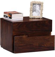 Woodsworth U Collection Sheesham Wood Bed Side Table In Provincial Teak Finish