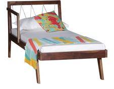 Woodsworth U Collection Sheesham Wood Single Size Bed In Provincial Teak Finish