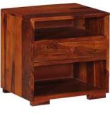 Woodsworth Valencia Bed Side Table In Honey Oak Finish