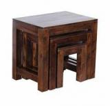 Woodsworth Valencia Set Of Tables In Colonial Maple Finish