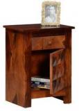 Woodsworth Valencia Solid Wood Bedside Table In Honey Oak Finish