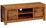 Woodsworth Valparaiso Entertainment Unit In Colonial Maple Finish