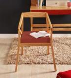 Woodsworth Vermillian Arm Chair In Natural Finish