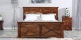 Woodsworth Volga Queen Size Bed In Provincial Teak Finish