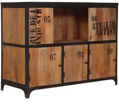 Woodsworth Vostell Medium Storage Cabinet In Natural Mango Wood Finish