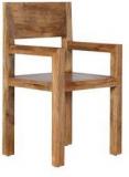 Woodsworth Warren Solid Wood Armchair In Natural Mango Finish