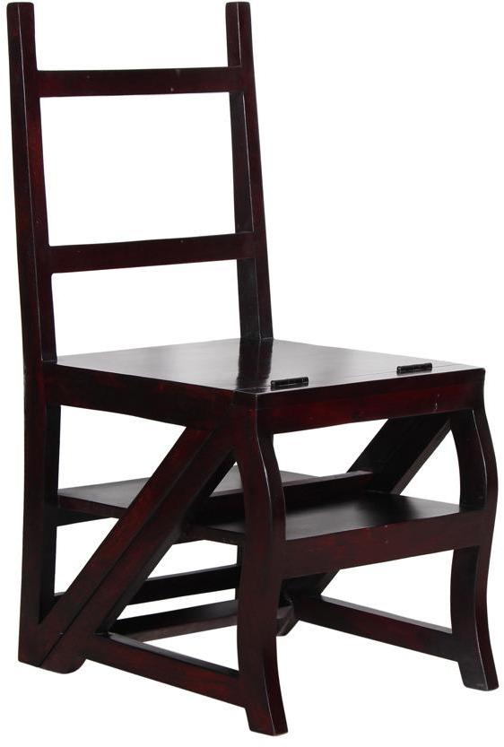 Woodsworth Warren Solid Wood Stacking & Folding Chair in Passion Mahogany Finish