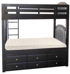 Woodsworth Werner Bunk Bed With Storage In Espresso Walnut Finish