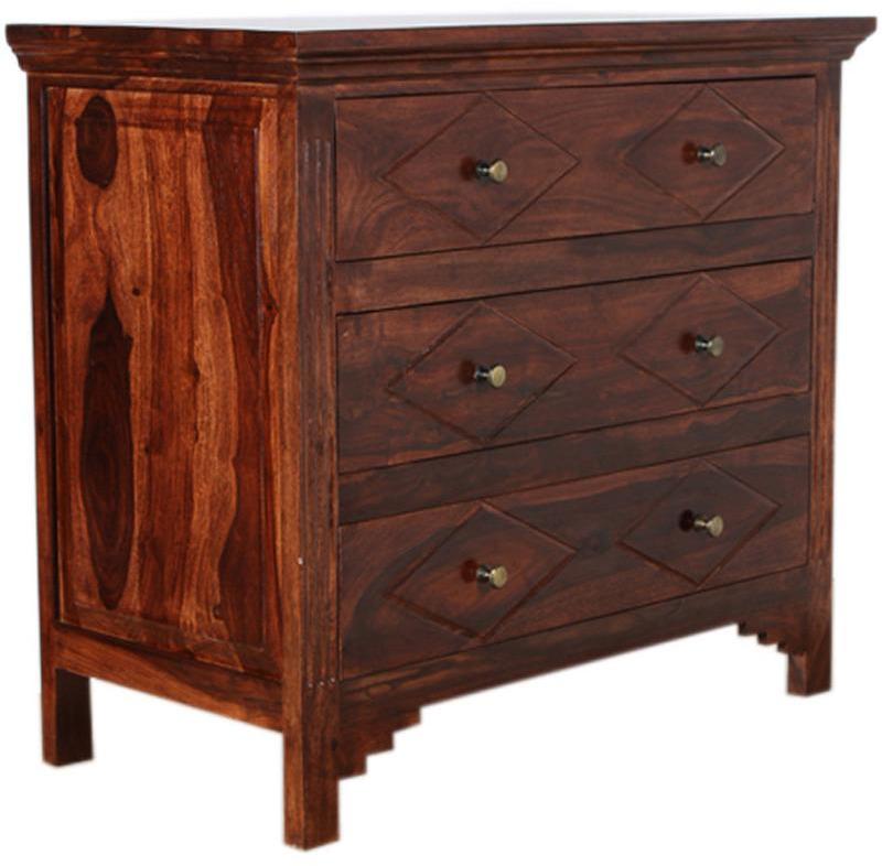 Woodsworth Willingdon Solid Wood Chest of Drawers in Colonial Maple Finish