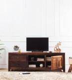 Woodsworth Winona Entertainment Unit In Provincial Teak Finish