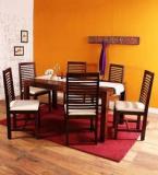 Woodsworth Winona Six Seater Dining Set In Provincial Teak Finish