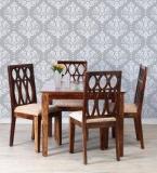 Woodsworth Wisconsin Four Seater Dining Set In Provincial Teak Finish