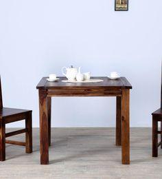 Woodsworth Zillah Four Seater Dining Table In Provincial Teak Finish