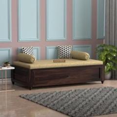 Woodtrend Sheesham Wood Diwan Bed with Storage for Bedroom Living Room Solid Wood Single Box Bed