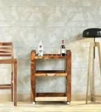 Woodtrend Solid Wood Bar Trolley