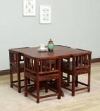 Wopno Furniture Pure Sheesham 4 Seater Wooden Dining Table Set for Dining Room Solid Wood 4 Seater Dining Set