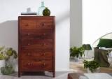 Wopno Furniture Pure Sheesham Chest of Drawer for Bedroom|Storage Dresser with 6 Drawers Storage Solid Wood Free Standing Chest of Drawers